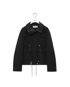 LOEWE Short parka in cotton