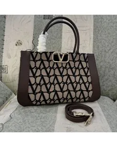 Valentino MEDIUM VLOGO SIGNATURE TOILE ICONOGRAPHE HANDBAG
