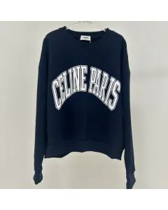 oversized Celine sweatshirt in cotton fleece