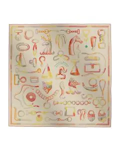 Hermès Inventaire Poetique pour un Conte Sellier shawl 140