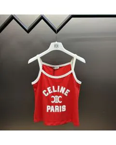celine paris tank top in cotton jersey