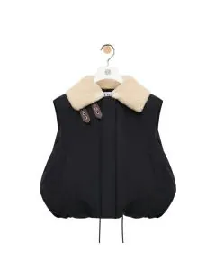 LOEWE Puffer vest in cotton blend
