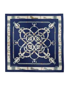 Hermès Eperon d'Or et Tenues de Jour shawl 140