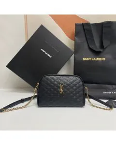 YSL GABY ZIPPERED POUCH IN LAMBSKIN