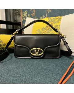 Valentino VLOGO 1960 NAPPA LEATHER SHOULDER BAG