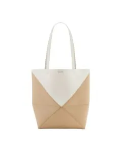 LOEWE Puzzle Fold Tote in shiny calfskin