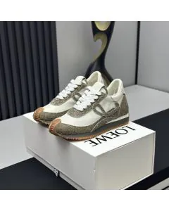 LOEWE Flow Runner in nylon and brushed suede