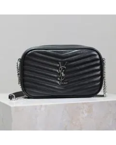 YSL MINI LOU in quilted leather
