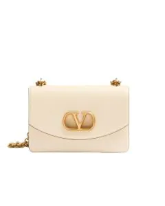 VALENTINO GARAVANI VAIN SHOULDER BAG IN SHINY CALFSKIN