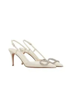 Valentino VLOGO SIGNATURE SLINGBACK PUMP IN CALFSKIN LEATHER 