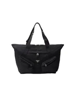 Prada Re-Nylon and leather travel bag