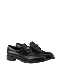 Prada Brushed leather loafers