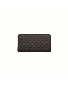 Celine Large zipped wallet in Triomphe Canvas