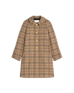 Celine Victoire mac in Prince of Wales wool