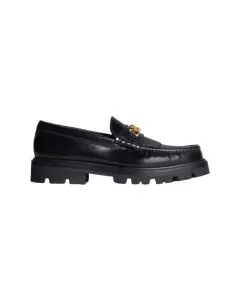 CELINE MARGARET LOAFER WITH TRIOMPHE CHAIN in POLISHED BULL