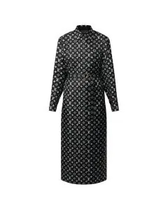 LV Monogram Silk Shirt Dress