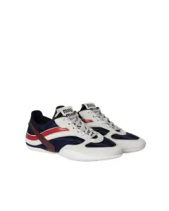 MIU MIU Gymnasium technical fabric and suede sneakers