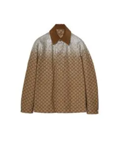 Gucci Embossed GG canvas jacket with crystals