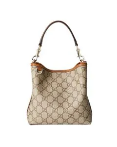Gucci GG Emblem mini bucket bag