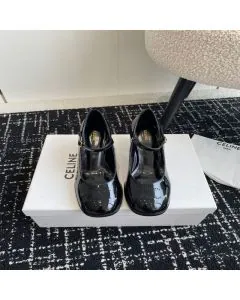 CELINE LILY PERFORATED TRIOMPHE BABIES in PATENT CALFSKIN