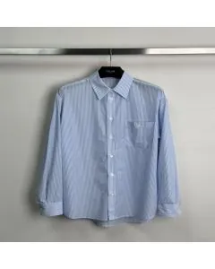 Celine loose shirt in striped cotton