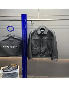 YSL jacket in smooth lambskin
