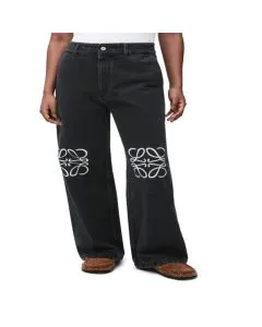 LOEWE Anagram baggy jeans in denim