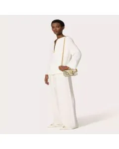 Valentino SMALL VALENTINO GARAVANI LOCÒ METALLIC CALFSKIN SHOULDER BAG