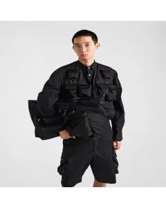 Prada Re-Nylon and leather travel bag