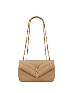 YSL LOULOU small in MATELASSÉ lambskin