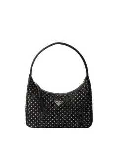 Prada Re-Edition Re-Nylon mini bag with studs