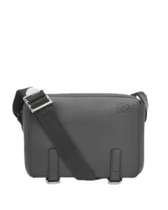 LOEWE XS Military messenger bag in soft grained calfskin