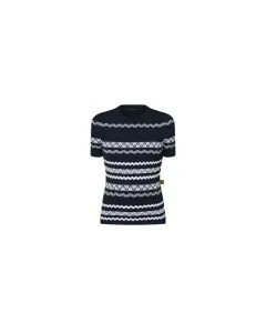 LV Scallop Stripe Knit Top