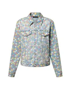 LV Damier Denim Trucker Jacket