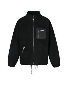celine hooded jacket in jersey fleece