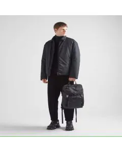 Prada Re-Nylon and Saffiano leather backpack