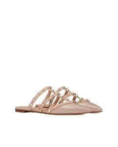 Valentino ROCKSTUD PATENT-LEATHER MULE