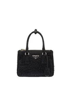 Prada Galleria satin mini-bag with crystals