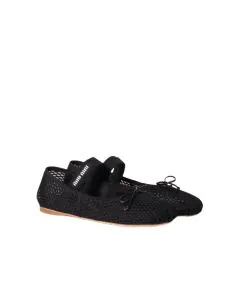 MIU MIU Mesh fabric ballerinas