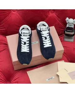 MIU MIU Plume suede sneakers
