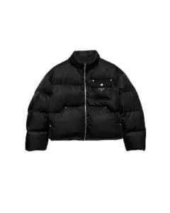 Prada Cropped Re-Nylon down jacket