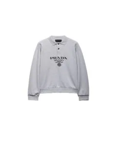 Prada Long-sleeved cotton polo shirt