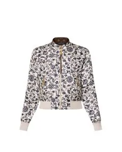 LV Reversible Botanical Print Bomber Jacket 