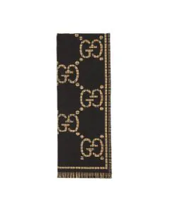 Gucci Check GG wool scarf