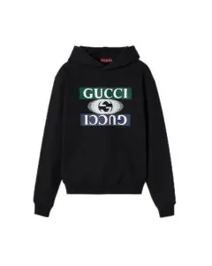 Gucci Cotton jersey hooded sweatshirt