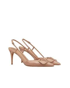 Valentino VLOGO SIGNATURE PATENT LEATHER SLINGBACK PUMP 