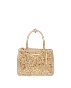 Prada Galleria satin mini-bag with crystals