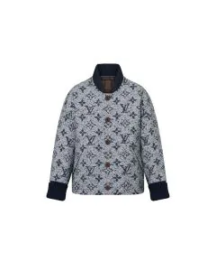 LV Monogram Tweed Varsity Jacket