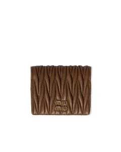 MIU MIU Small matelassé nappa leather wallet