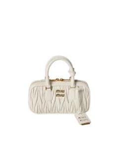 MIU MIU Arcadie matelassé nappa leather mini-bag